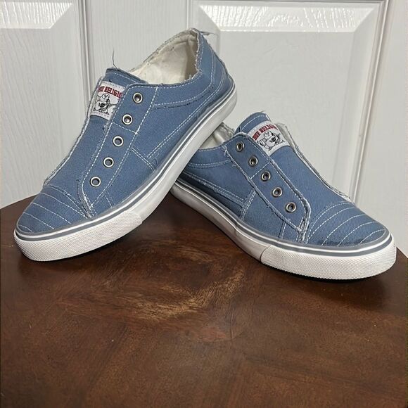 🔥🔥 TRUE RELIGION “KOREY” Slip-On Sneakers - Women Sz 10 - PERFECT Condition - Picture 1 of 10